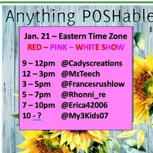 Anything POSHABLE Share Show with Pam.